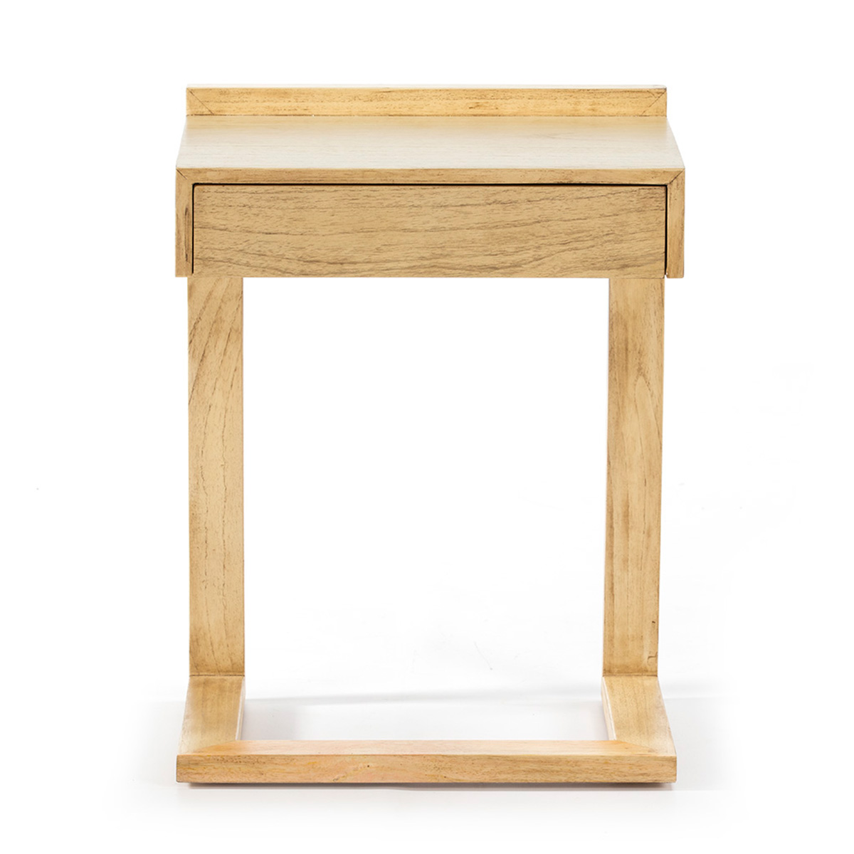 Mesita de Noche 50x35x66 Madera Blanco Velado
