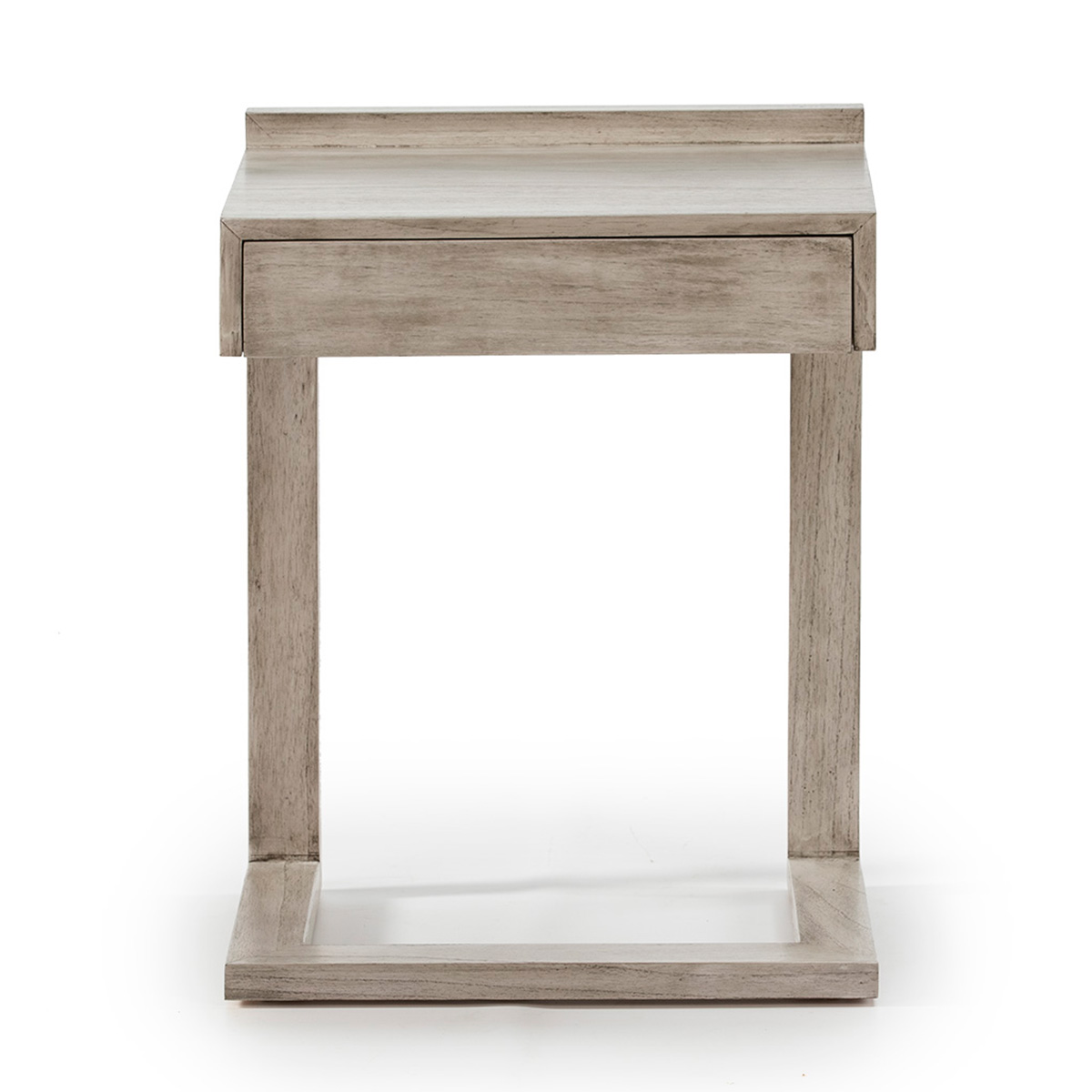 Mesita de Noche 50x35x66 Madera Gris Velado