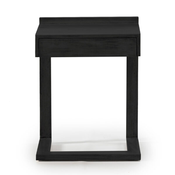 Mesita de Noche 50x35x66 Madera Negro