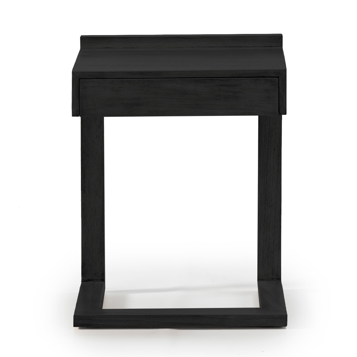 Mesita de Noche 50x35x66 Madera Negro