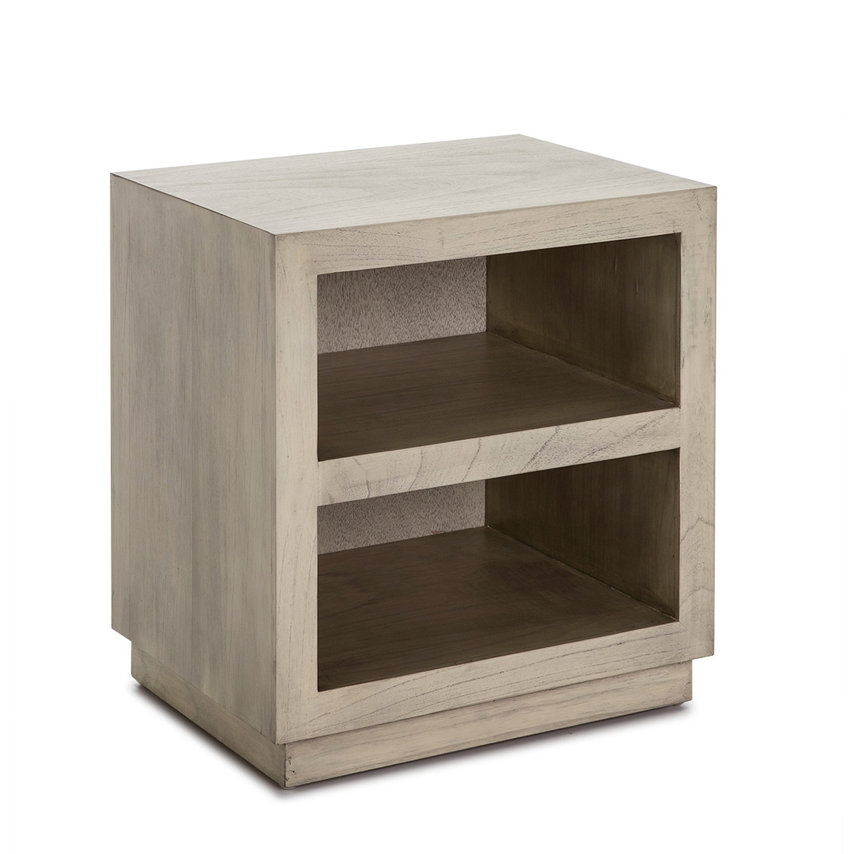 Mesita de noche 50x40x55 Madera Gris Velado