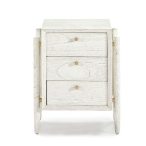 Mesita de Noche 50x40x61 Madera Blanco