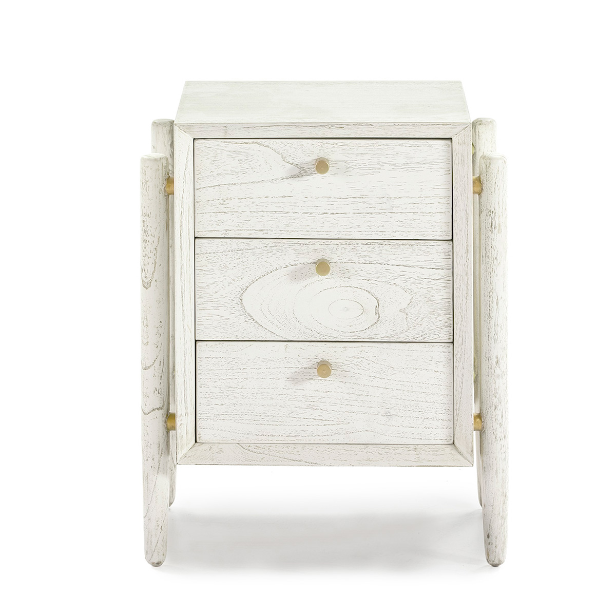 Mesita de Noche 50x40x61 Madera Blanco