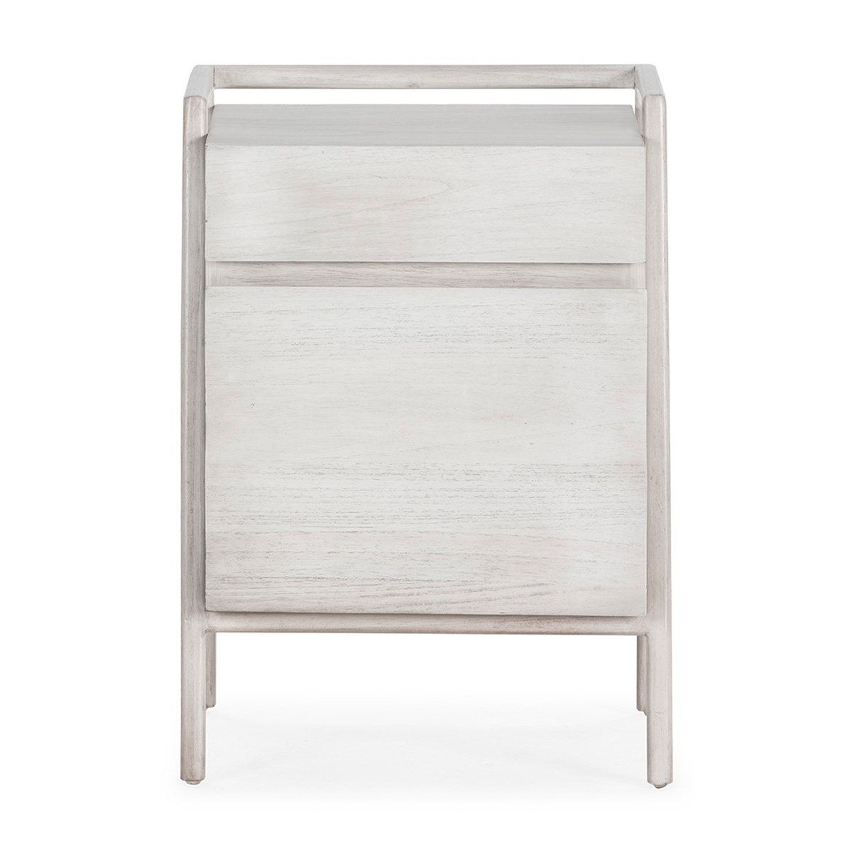 Mesita de Noche 50x40x70 Madera de Cedro -- Gris Velado