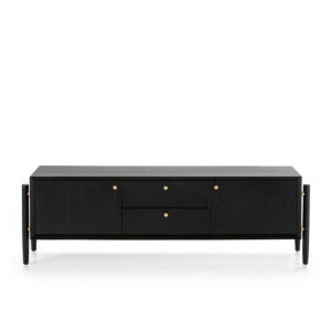 Mueble TV 160x40x50 Madera Negro