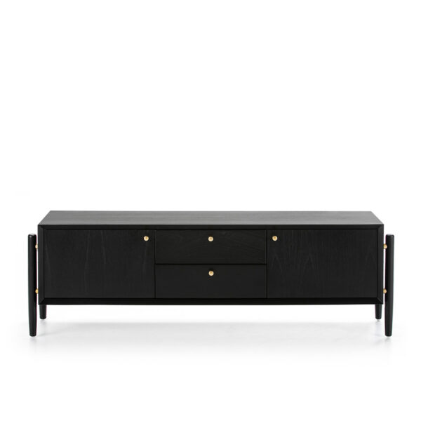 Mueble TV 160x40x50 Madera Negro