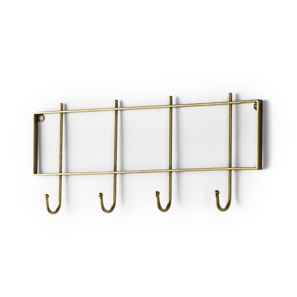 Perchero 60x6x25 Metal Dorado