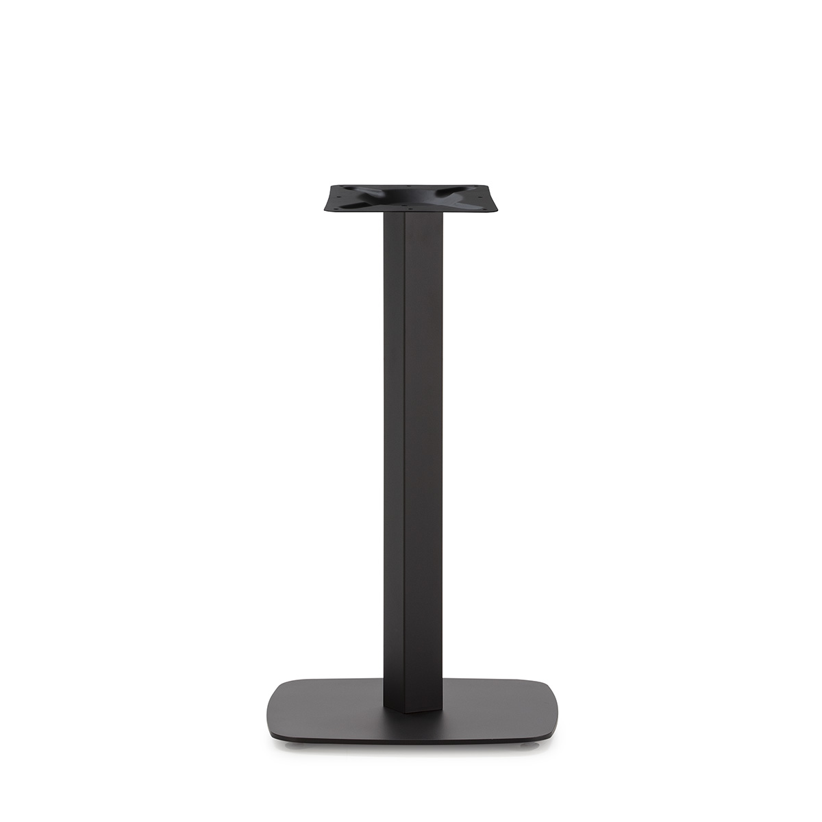 Pie de Mesa 40x40x72 Metal Negro Mate