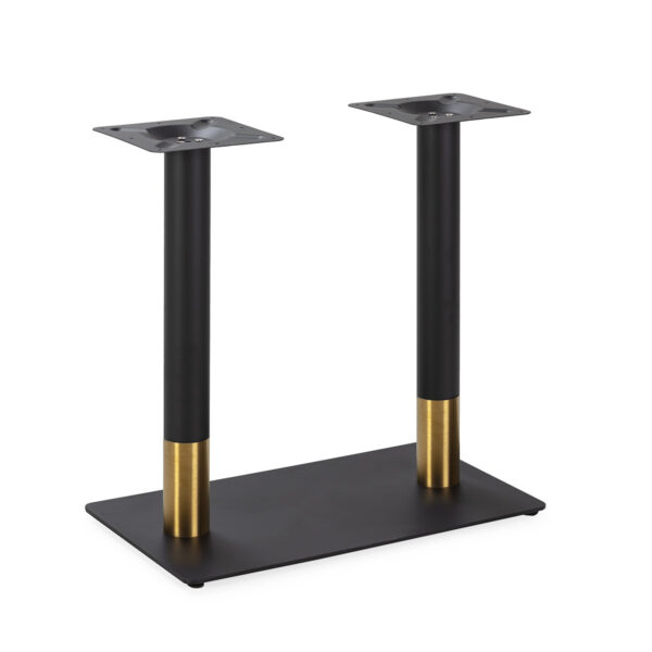 Pie de Mesa 40x70x72 Metal Dorado/Negro