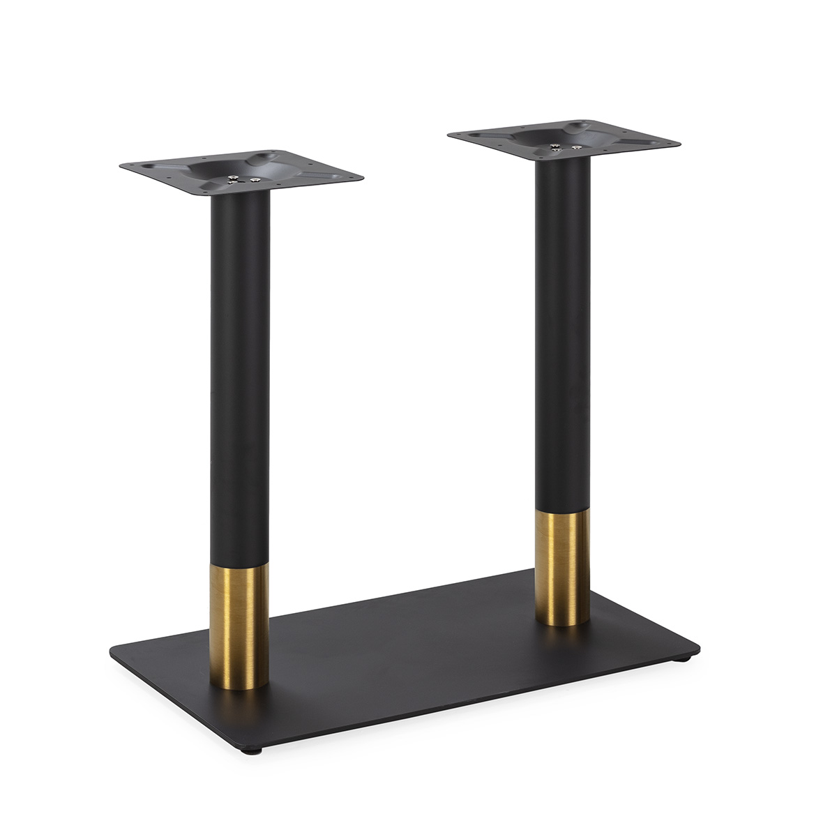Pie de Mesa 40x70x72 Metal Dorado/Negro
