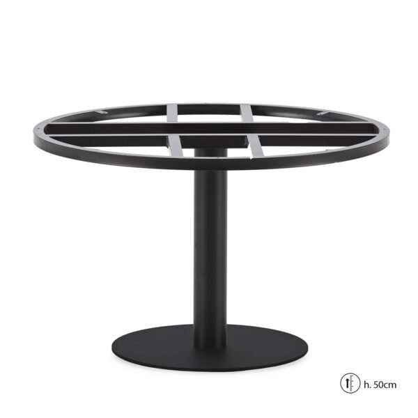Pie de Mesa 45x45x50 Metal -- Negro Mate