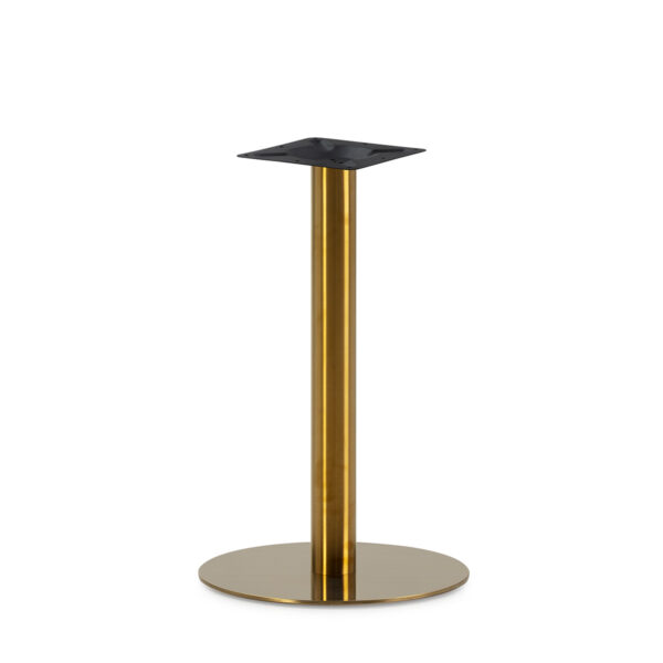 Pie de Mesa 45x45x72 Acero Dorado