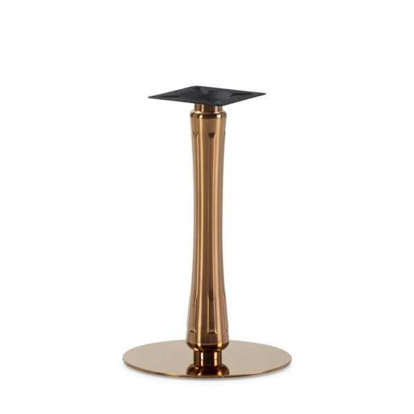 Pie de Mesa 45x45x72 Acero Oro Rosa