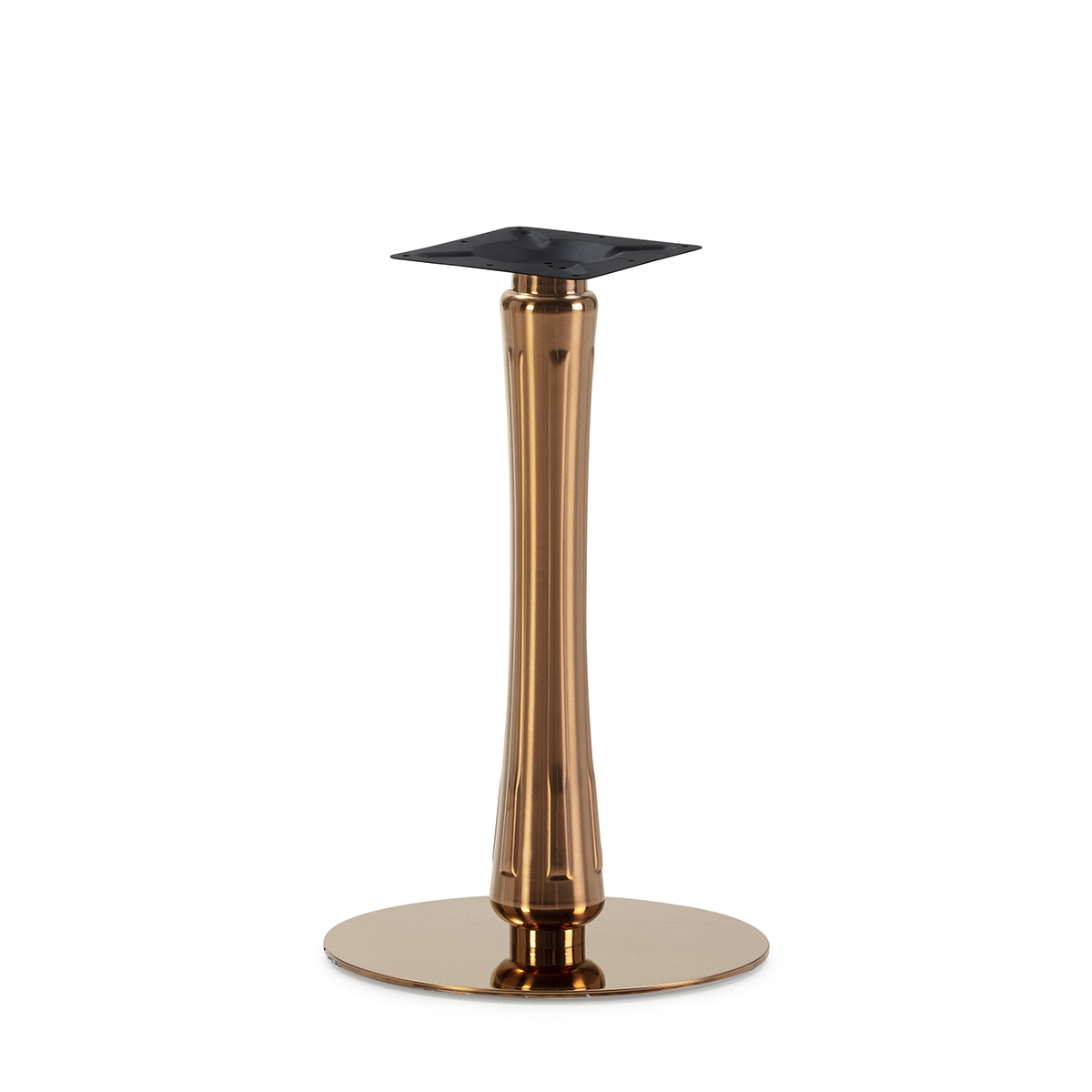 Pie de Mesa 45x45x72 Acero Oro Rosa
