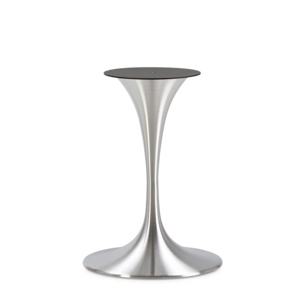 Pie de Mesa 51x51x72 Aluminio Acero Cepillado