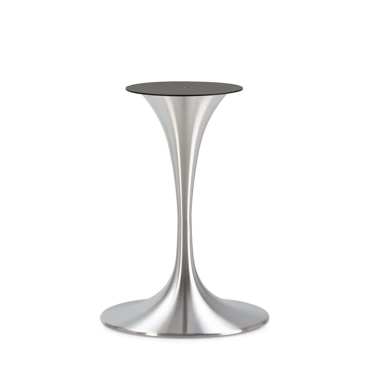 Pie de Mesa 51x51x72 Aluminio Acero Cepillado