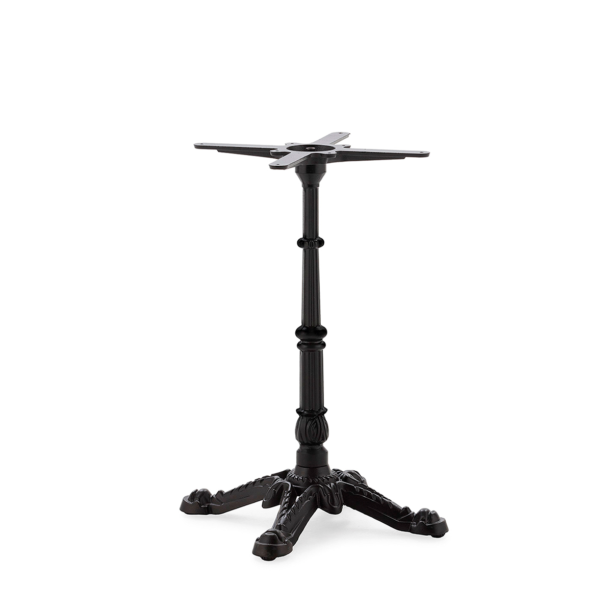 Pie de Mesa 52x52x71 Metal -- Negro Mate