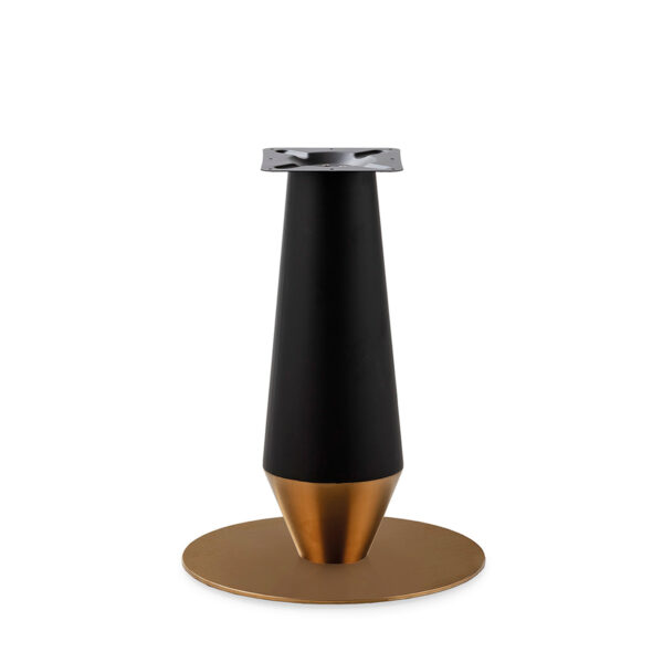 Pie de Mesa 54x54x73 Metal/Acero -- Negro/Dorado