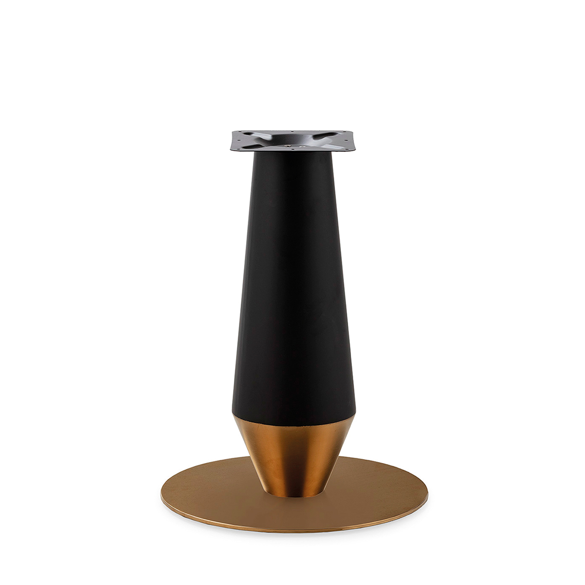 Pie de Mesa 54x54x73 Metal/Acero -- Negro/Dorado