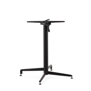 Pie de Mesa 70x70x72 Acero Inoxidable -- Negro Mate