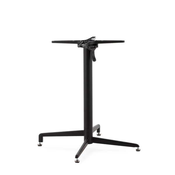 Pie de Mesa 70x70x72 Acero Inoxidable -- Negro Mate