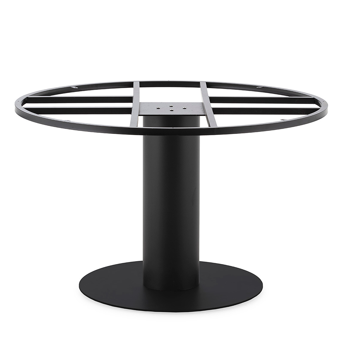 Pie de Mesa 72x72x73 Hierro -- Negro Mate