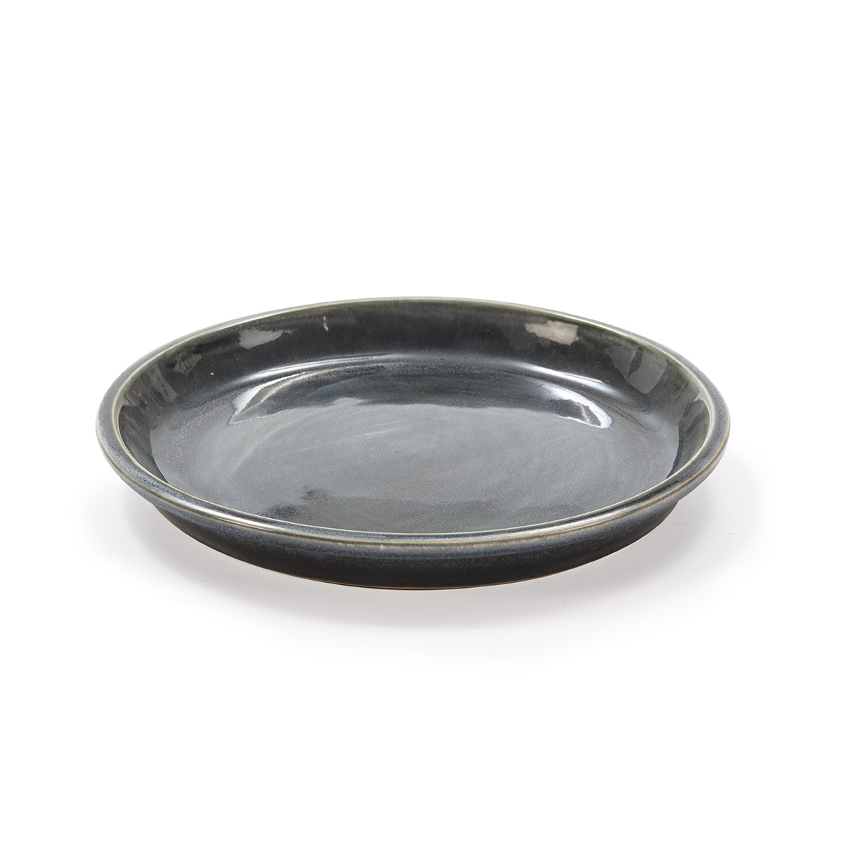 Plato 24x24x2 Gres Gris Envejecido