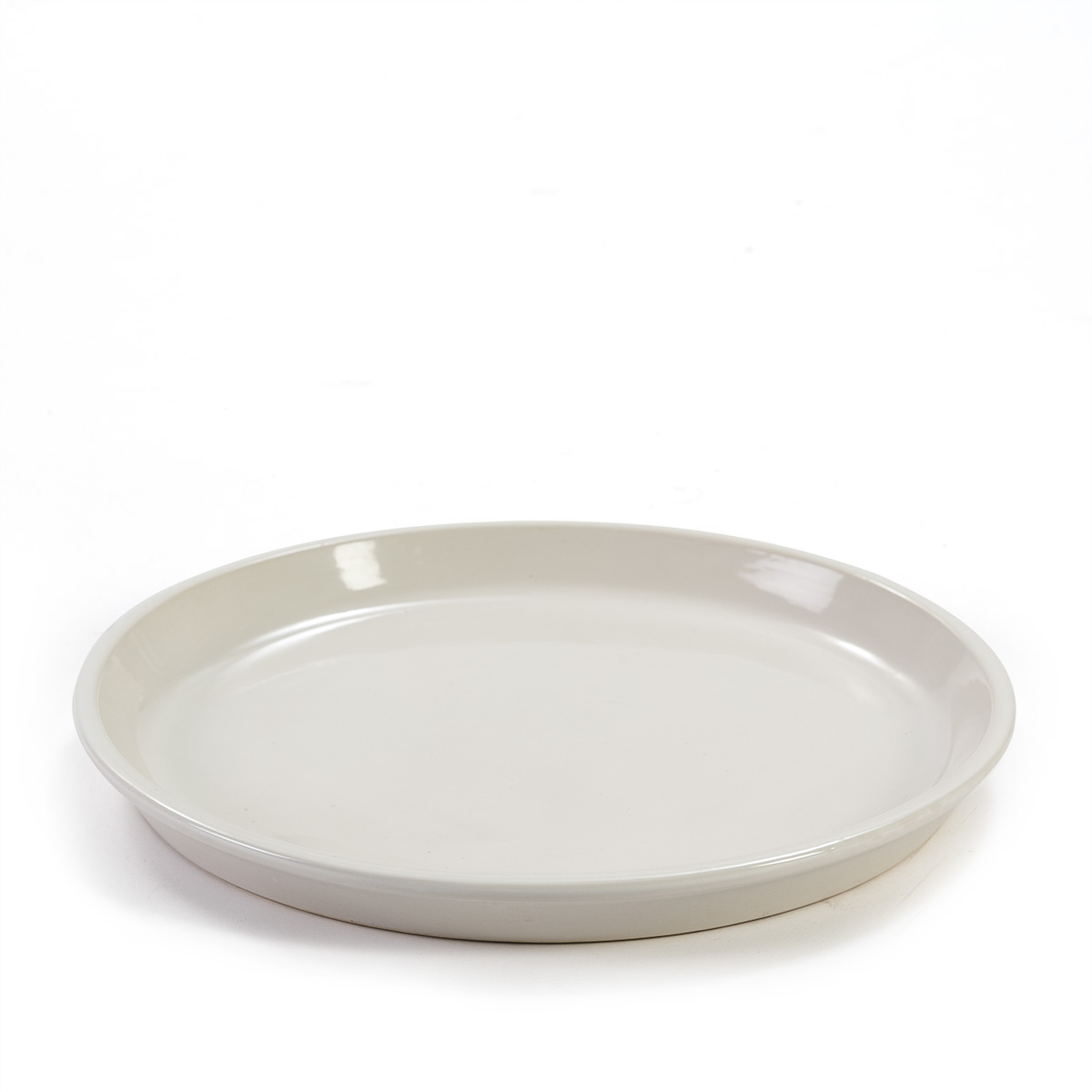 Plato 42x42x4 Gres Blanco