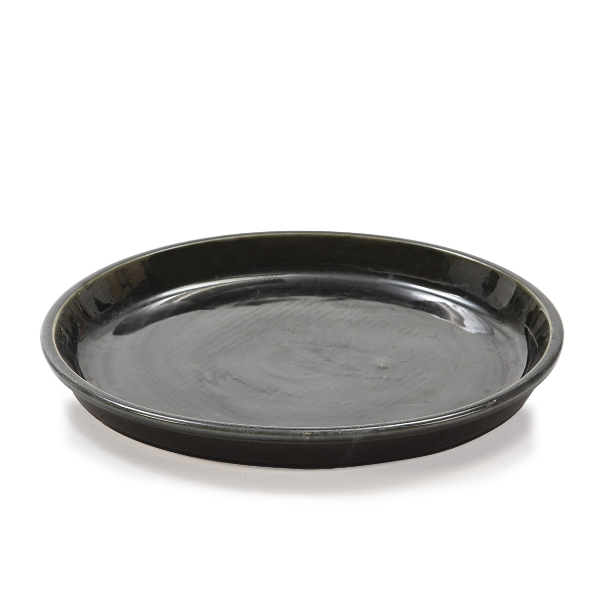 Plato 42x42x4 Gres Gris Envejecido