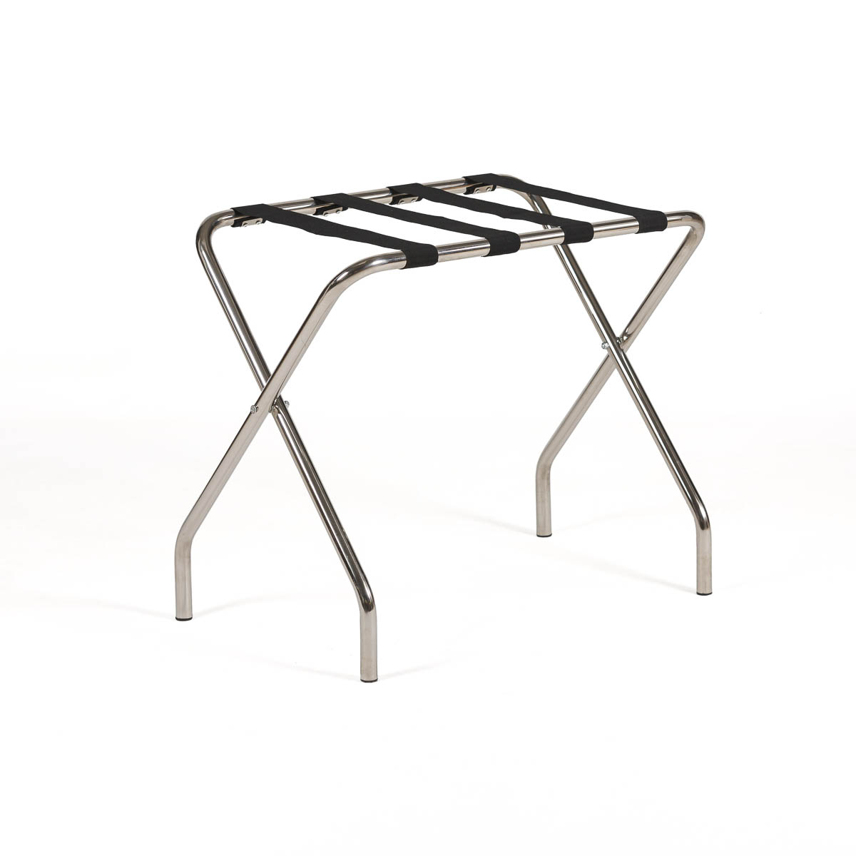 Portamaletas 40x60x54 Metal/Cuerda -- Cromo/Negro