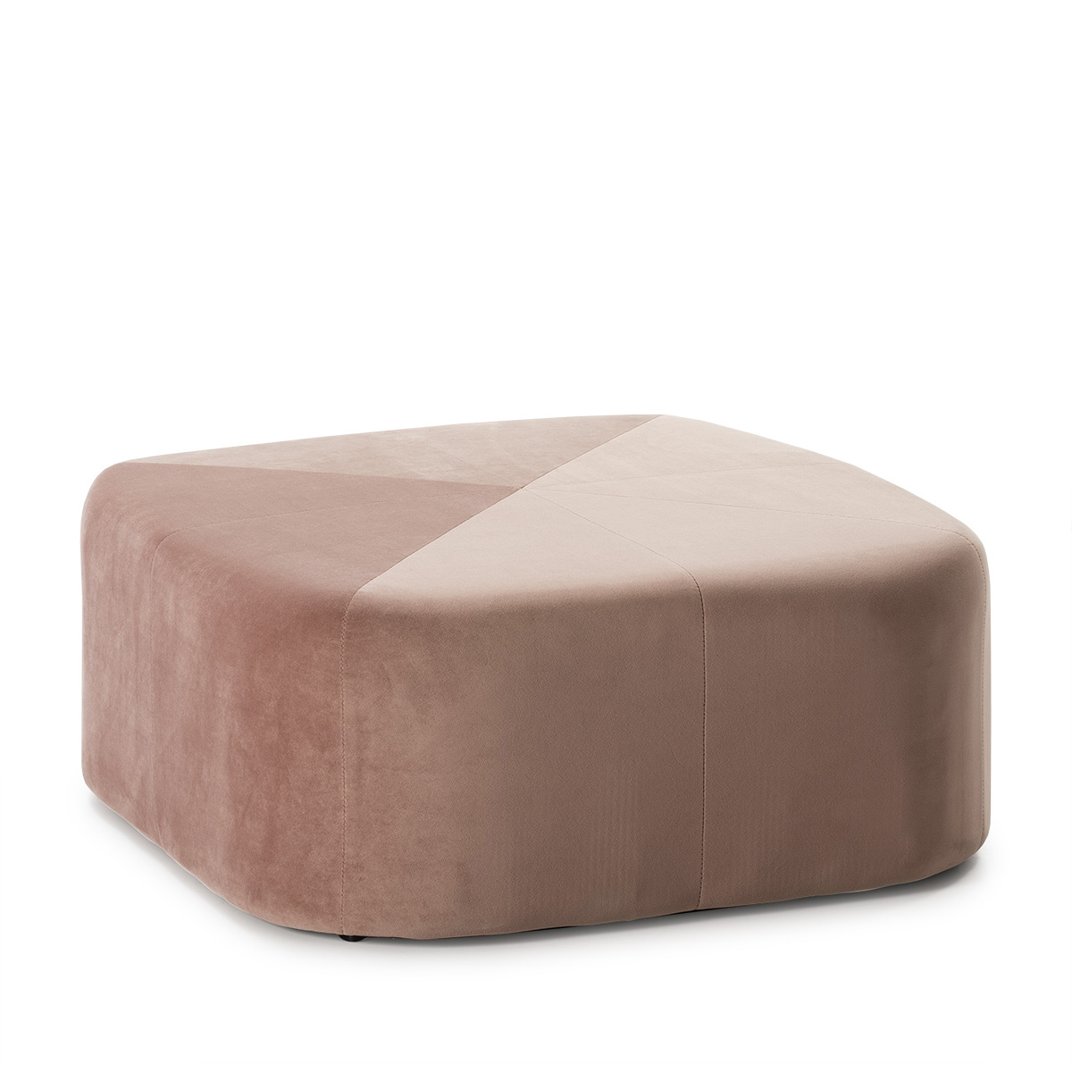 Puff 80x80x36 Tela Terciopelo Rosa