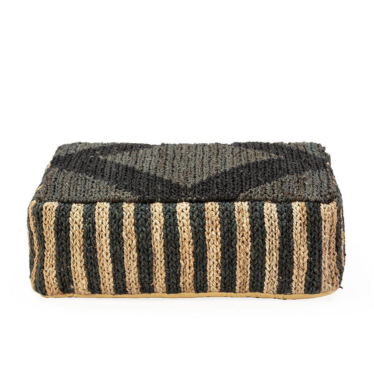 Puff 91x60x30 Shumak Negro/Natural