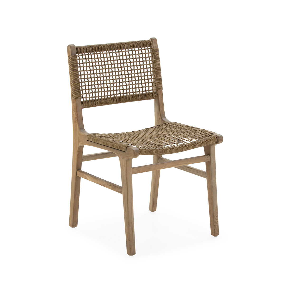 Silla 52x52x79 Madera de Teca/Cuerda Natural