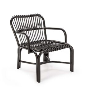 Sillón 66x65x72 Ratán Negro