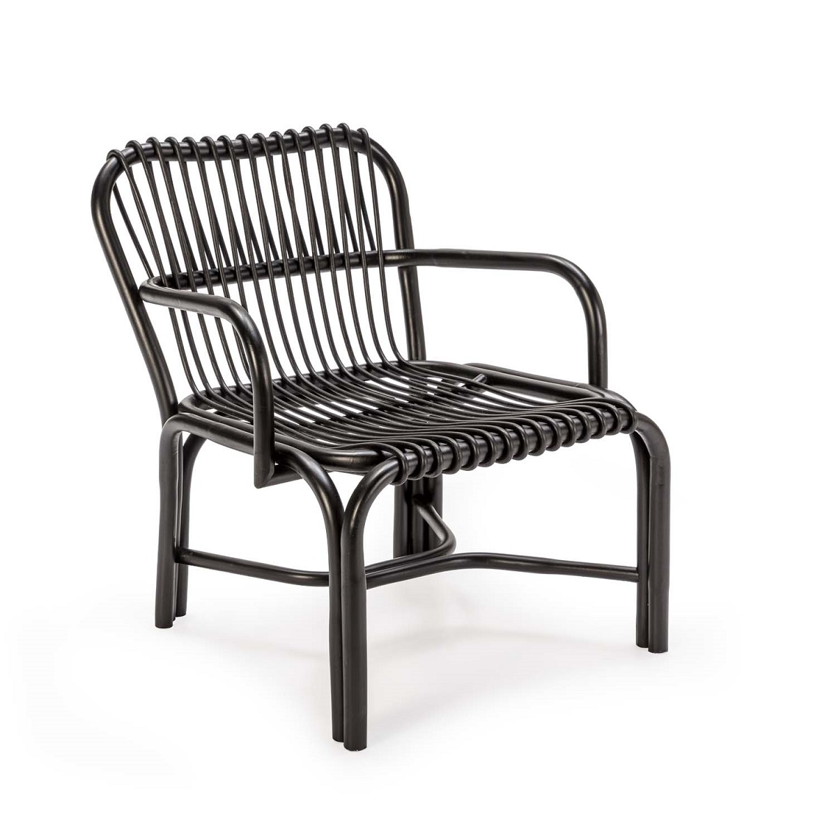 Sillón 66x65x72 Ratán Negro