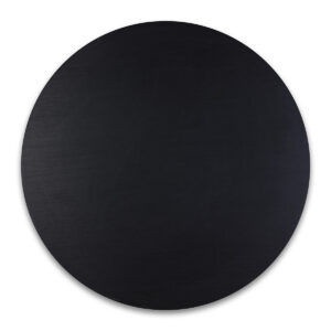 Sobre 80X80X2 HPL/Contrachapado de Roble -- Negro