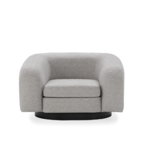 Sofá 120x103x75 Tela/Metal -- Gris/Negro Mate