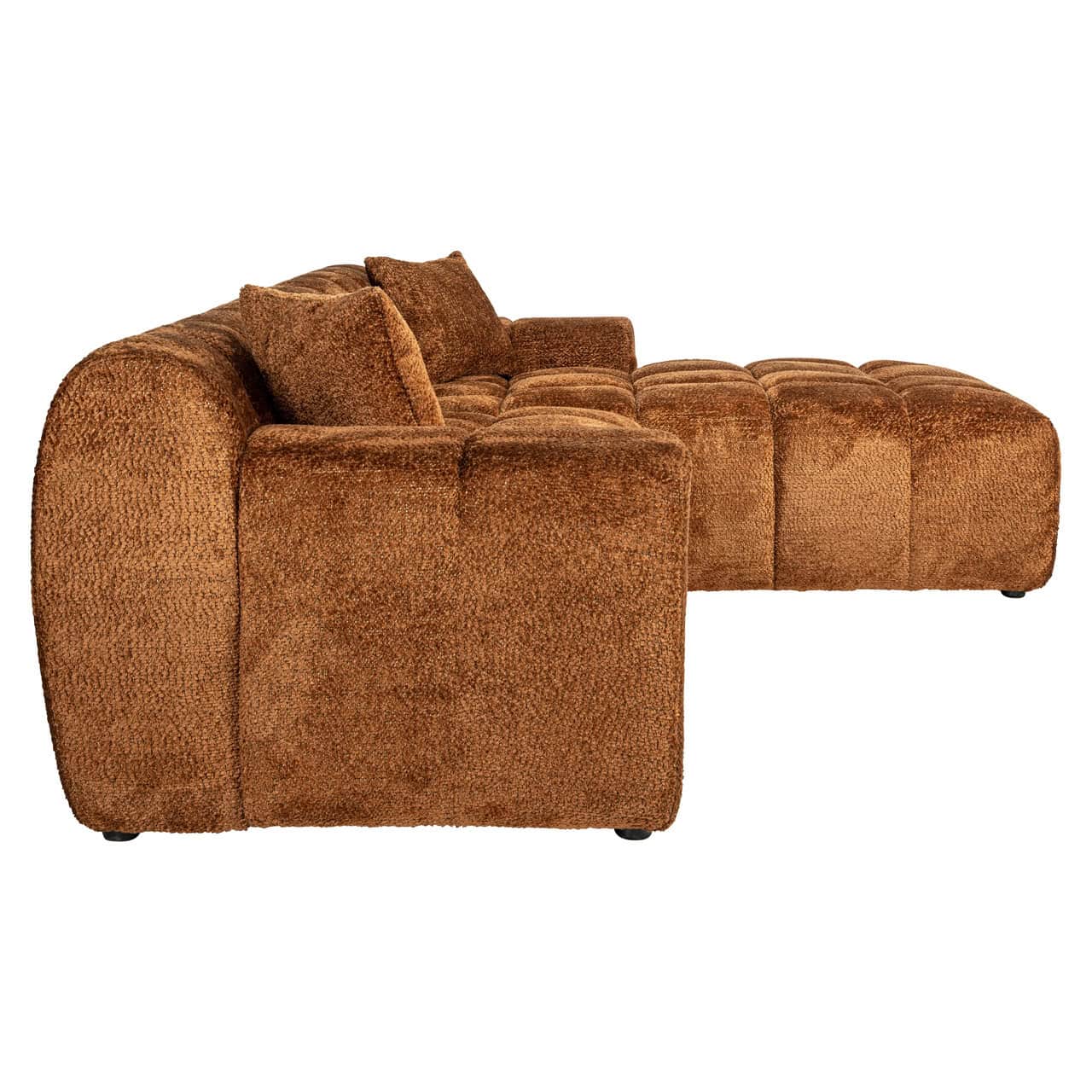 Sofa Cube 3-seater + lounge right (Be Lovely 603 Cinnamon)