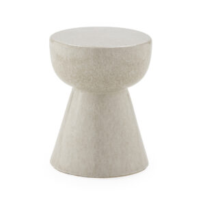 Taburete 33x33x44 Cerámica -- Beige