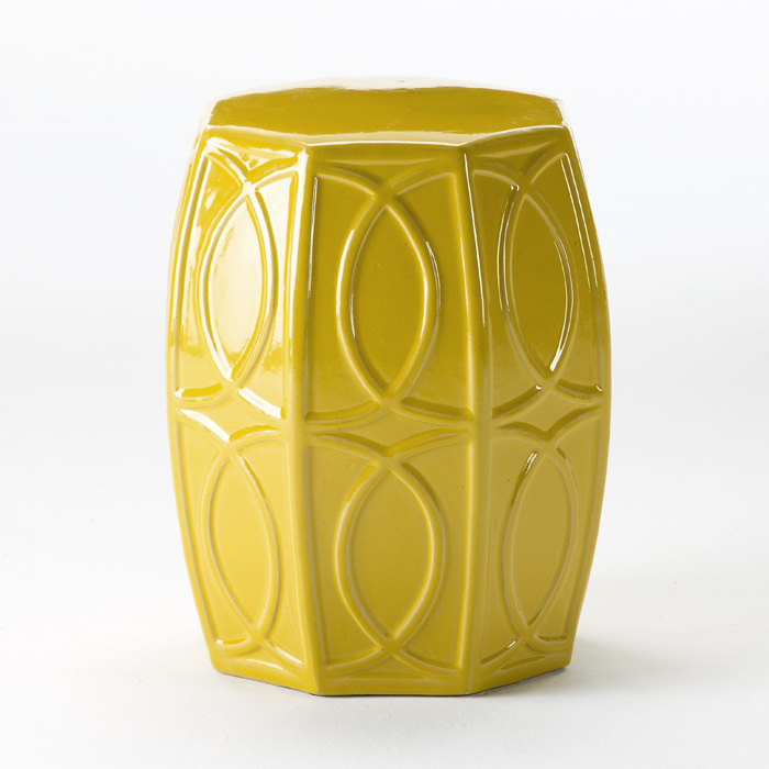 Taburete 38x45 Ceramica Amarillo