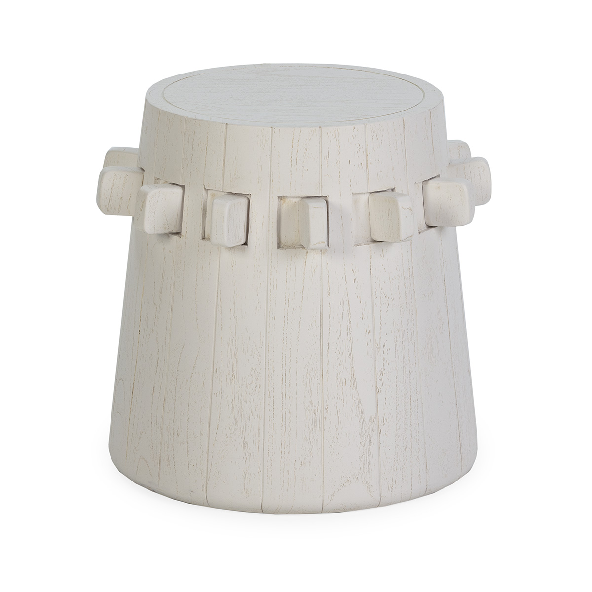 Taburete 44x44x45 Madera de Cedro Blanco