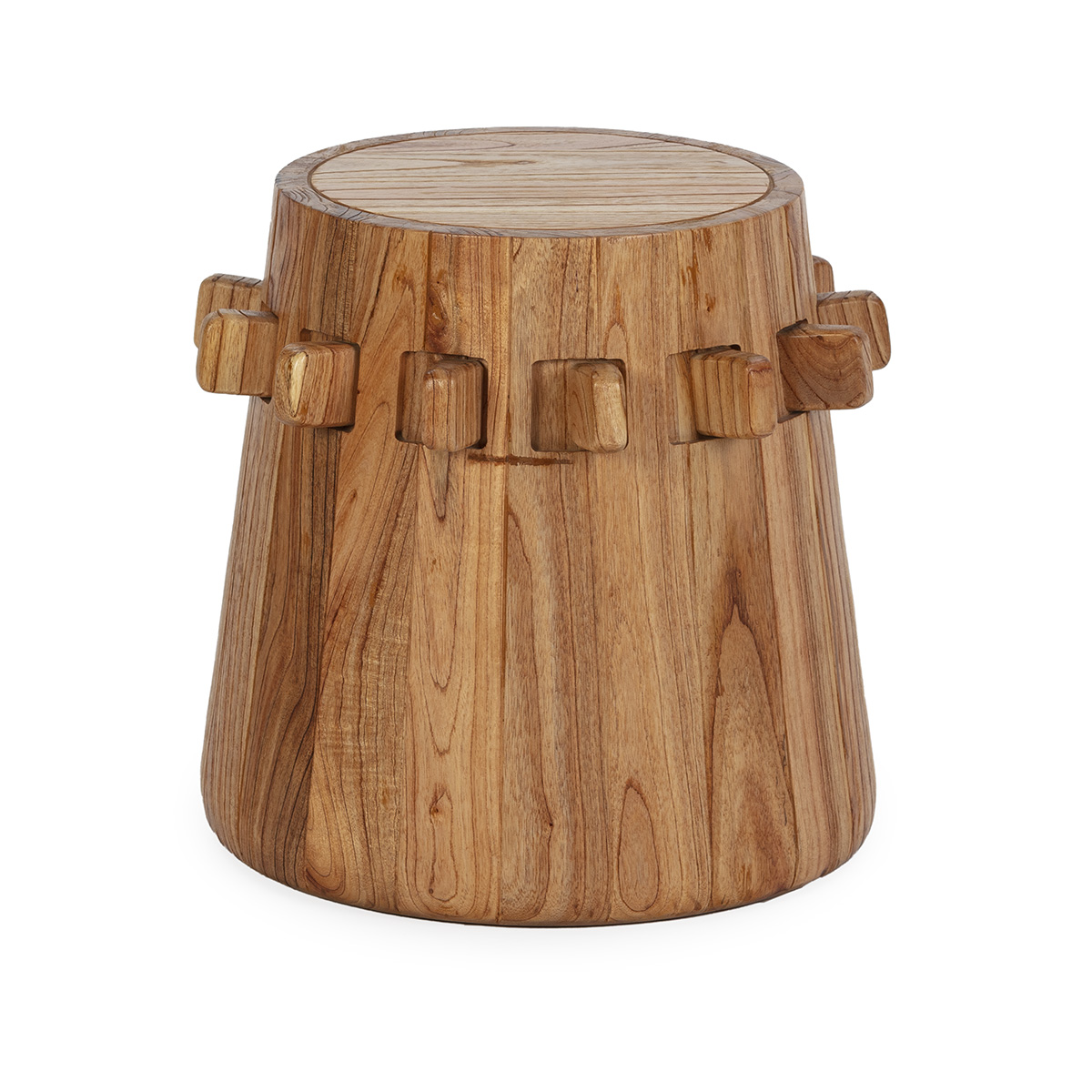 Taburete 44x44x45 Madera de Cedro Natural