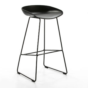 Taburete 48x45x83 Metal/Acrilico Negro