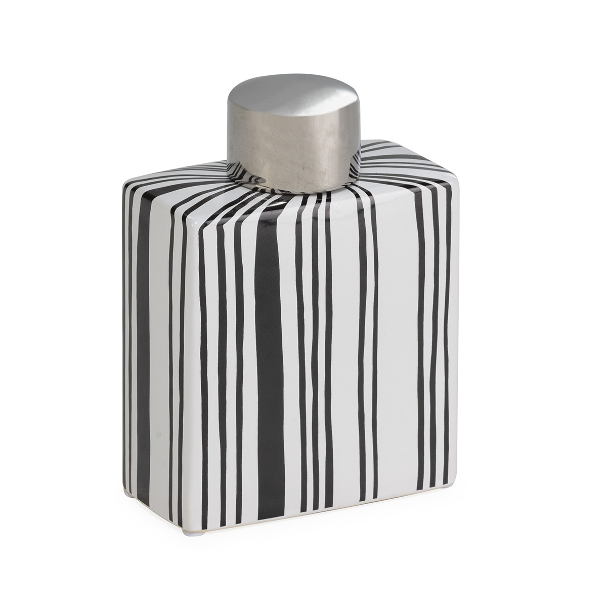 Tibor Cerámica -- Blanco/Negro/Plata