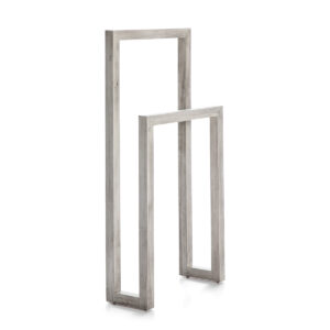 Toallero 55x21x110 Madera Gris Velado