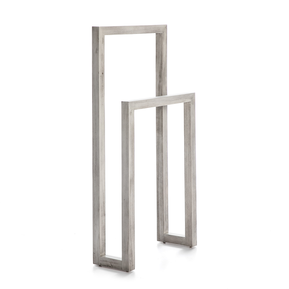 Toallero 55x21x110 Madera Gris Velado