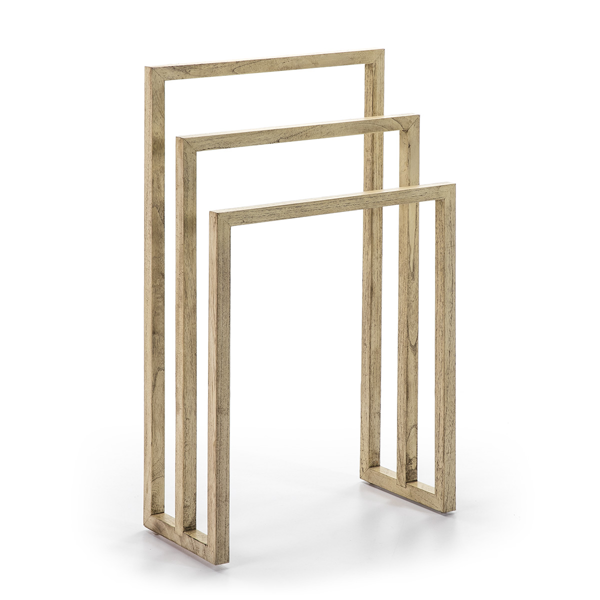 Toallero 55x27x93 Madera Blanco Velado