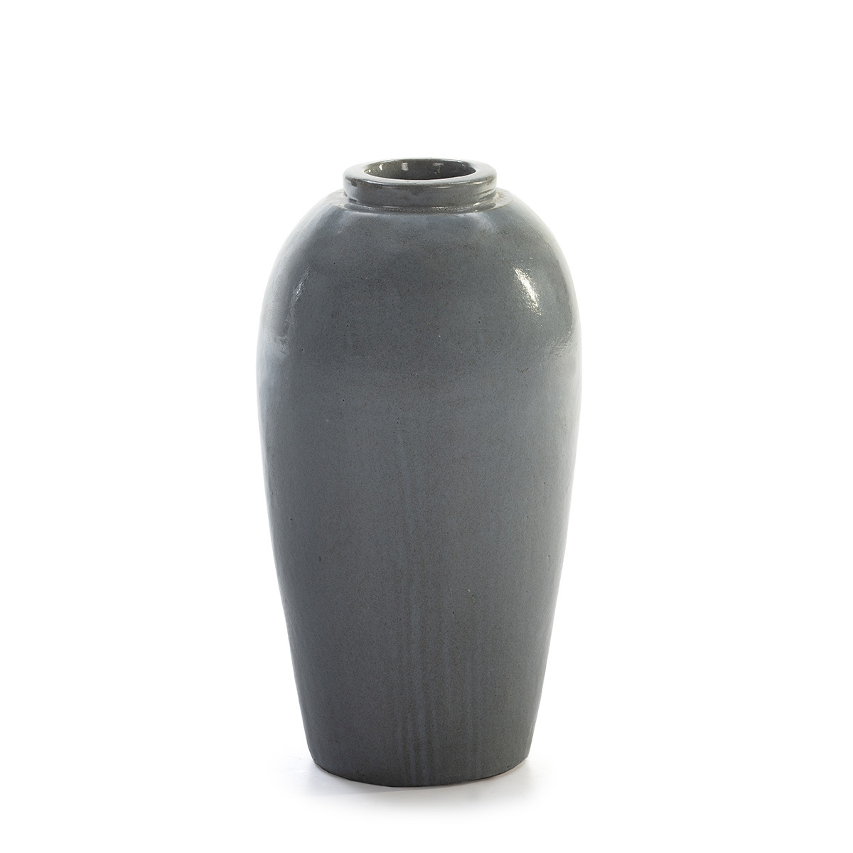 Vasija 37x37x71 Gres Gris