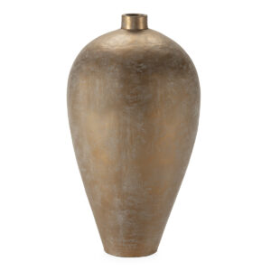 Vasija 50x50x100 Fibrocemento -- Dorado Antique