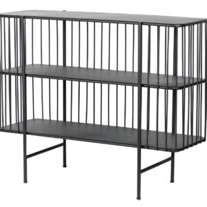 Consola Metal Negro 100x35x80 Cm